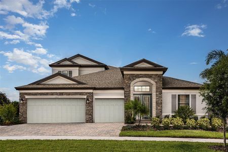 New construction Single-Family house 12832 Twin Bridges Drive, Riverview, FL 33579 Bayshore II - photo 0