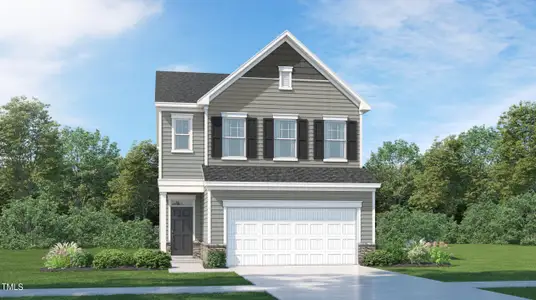 New construction Single-Family house 5832 Woodlawn Drive, Durham, NC 27703 Oakley II- photo 0