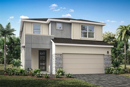 New construction Single-Family house 30916 Pendleton Landing Circle, Wesley Chapel, FL 33545 Blue Spring - photo 0