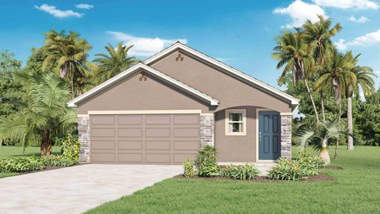 New construction Single-Family house 3345 Blue Estuary Rd, Wimauma, FL 33598 Allex II- photo 0
