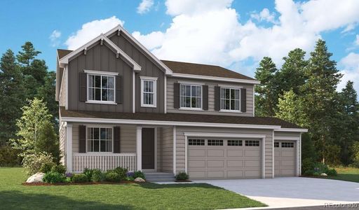 New construction Single-Family house 5549 Riverbend Avenue, Firestone, CO 80504 Hemingway- photo 0