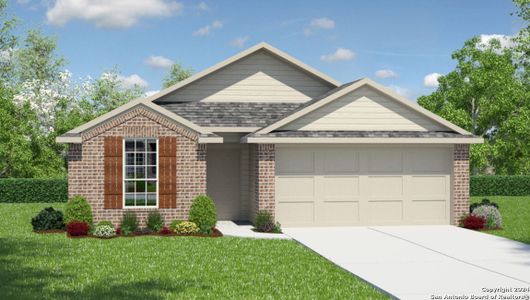 New construction Single-Family house 3651 Victory Copper, Bulverde, TX 78163 The Brown- photo 0 0