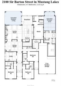 New construction Single-Family house 2100 Sir Barton Street, Celina, TX 75009 804 Plan- photo 1 1