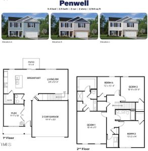 New construction Single-Family house 3633 Drafton Drive, Raleigh, NC 27610 Penwell - photo 1 1