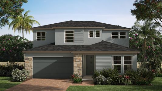 Modern Elevation - Seagrass at St. Johns Preserve in Palm Bay, FL by Landsea Homes