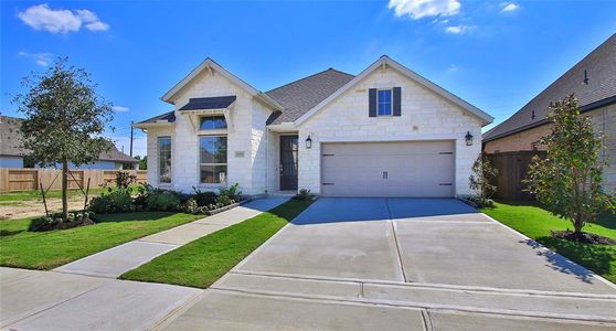 New construction Single-Family house 12315 Grassy Bend Drive, Mont Belvieu, TX 77523 Design 2293H- photo 0