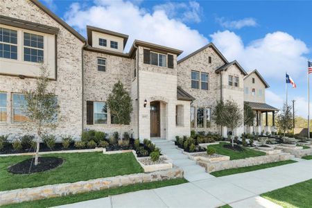 View of front of house with a front lawn