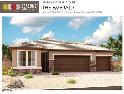 New construction Single-Family house 17768 W Blue Sky Drive, Surprise, AZ 85387 Emerald- photo 0