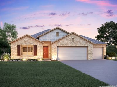 New construction Single-Family house 21031 Jordans Ranch Way, San Antonio, TX 78264 Pizarro- photo 0