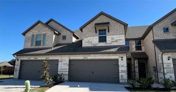 New construction Townhouse house 607 Sandiford Court, Mansfield, TX 76063 Brownwood- photo 1 1
