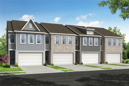 New construction Townhouse house 513 Red Terrace, Marietta, GA 30060 The Charlotte I- Townhome- photo 0