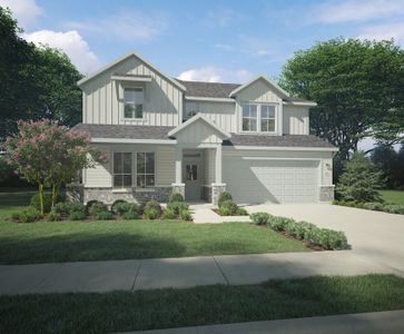 New construction Single-Family house 145 Spirit Street, Elgin, TX 78621 Masters | Trinity Ranch- photo 0 0