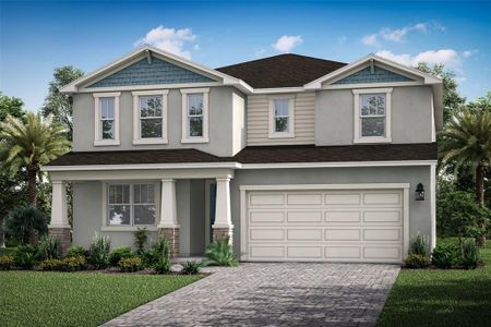 New construction Single-Family house 6424 Timberdale Avenue, Wesley Chapel, FL 33545 Myrtle- photo 0