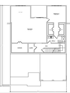 Optional finished basement floorplan