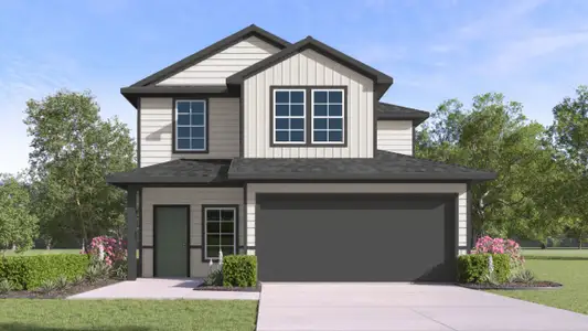 New construction Single-Family house 13711 Gunnison Grove Ave, Mustang Ridge, TX 78610 The Hanna- photo 0