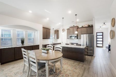 Dining room and kitchen