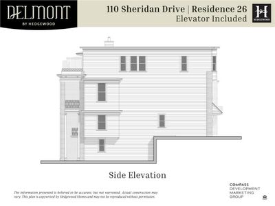 New construction Townhouse house 110 Sheridan Drive, Atlanta, GA 30305 Plan: 26 – Elevator- photo 3 3