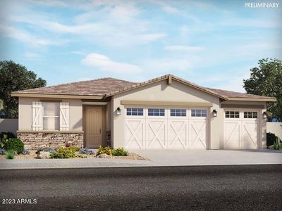 New construction Single-Family house 41580 W Cathedral Rock Pass, Maricopa, AZ 85138 Mason - 3 Car Garage Included- photo 0
