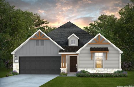 New construction Single-Family house 12409 Pottsboro, San Antonio, TX 78253 Dayton- photo 0