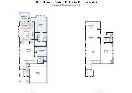 New construction Single-Family house 5010 Bowen Prairie Drive, Rosenberg, TX 77471 Everleigh Plan- photo 1 1
