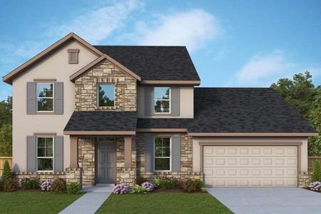 New construction Single-Family house The Greenpark, 383 Borchers Boulevard, New Braunfels, TX 78132 - photo