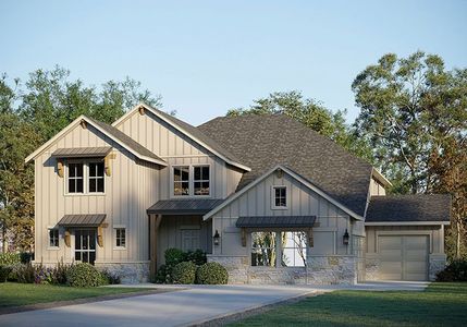 New construction Single-Family house Kennedy II 5242 Pinnacle Series, 217 Northcrest Drive, Liberty Hill, TX 78642 - photo