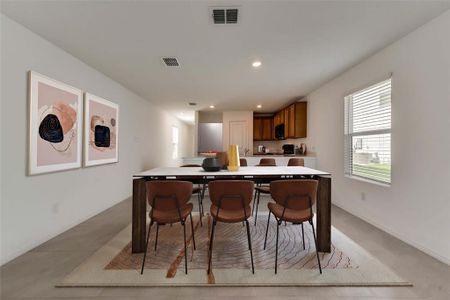 Kitchen featuring a center island