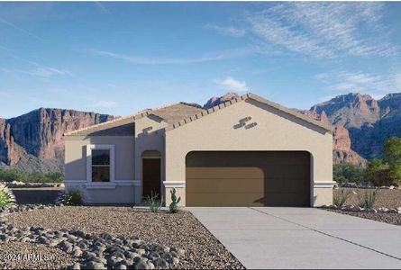 New construction Single-Family house 5149 E Midnight Star Drive, San Tan Valley, AZ 85143 Baxter- photo 0