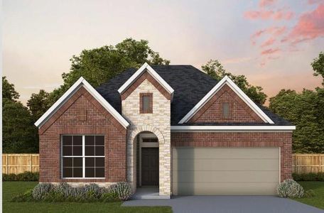 New construction Single-Family house 124 Rocking R Ct, Georgetown, TX 78633 The Woodworth- photo 0