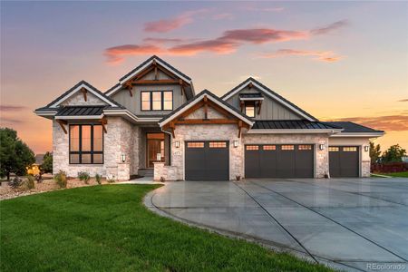 Rare Ranch Floorplan - The Ridgeview Plan Elevation 1A - 2nd Story Windows are for Dramatic Look Only