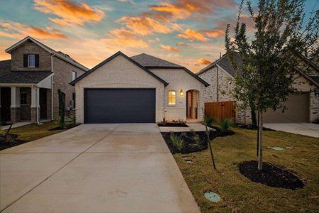 New construction Single-Family house 8007 Purple Aster Pass, Lago Vista, TX 78645 Corby Plan- photo 1 1