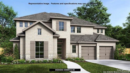 New construction Single-Family house 5751 Tug Point, New Braunfels, TX 78130 Design 3306W- photo 0 0
