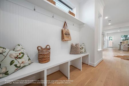 Organized Elegance: Elevate your entryway with a meticulously designed built-in bench and cubbies, blending form with function in your home’s greeting space.