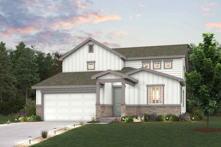 Aspen Plan Elevation A at Timnath Lakes in Timnath, CO by Century Communities