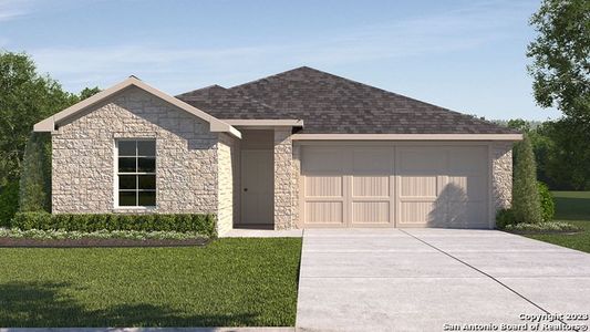 New construction Single-Family house 21226 Watercourse Way, San Antonio, TX 78266 The Caden- photo 0