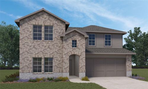 New construction Single-Family house 31734 Theodore Bend Drive, Fulshear, TX 77441 The Ozark- photo 0
