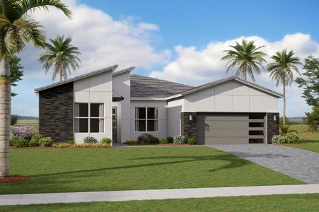 New construction Single-Family house 10285 Sw Velorum Way, Port St. Lucie, FL 34987 Aurora- photo 0