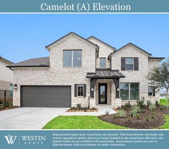New construction Single-Family house 148 Purple Lilac Court, Willis, TX 77318 The Camelot- photo 0