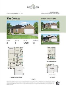 New construction Single-Family house 1138 Wildflower Way Drive, Beasley, TX 77417 The Costa B- photo 0