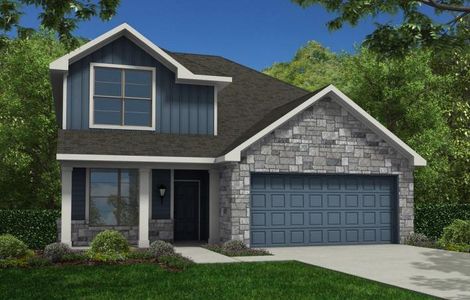 New construction Single-Family house 32314 Comet Darner Way, Fulshear, TX 77441 The Shetland II- photo 0