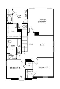 This floor plan features 3 bedrooms, 2 full baths, 1 half bath and over 2,000 square feet of living space.