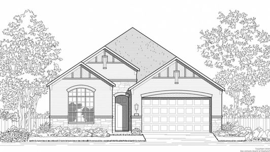 New construction Single-Family house 1510 Founders Park, New Braunfels, TX 78132 Denton Plan- photo 0