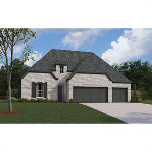 New construction Single-Family house 16812 Massawana Drive, Fort Worth, TX 76247 The Bridgeport II - photo 0 0