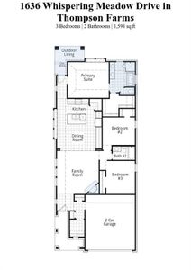 New construction Single-Family house 1636 Whispering Meadow Drive, Van Alstyne, TX 75495 Carlton Plan- photo 1 1