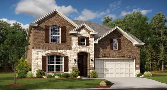 New construction Single-Family house 4040 Aldenwood Road, Little Elm, TX 75068 Azure w/ Media- photo 0 0