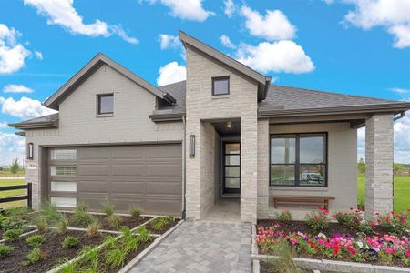New construction Single-Family house 6118 Clementine Zest Drive, Manvel, TX 77578 Haskell- photo 1 1