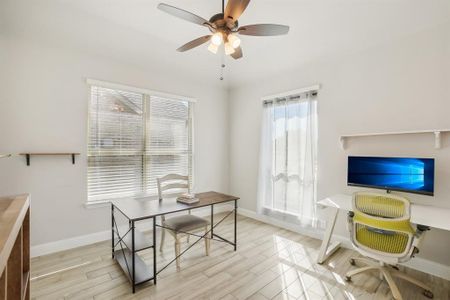 Office with nice tile flooring