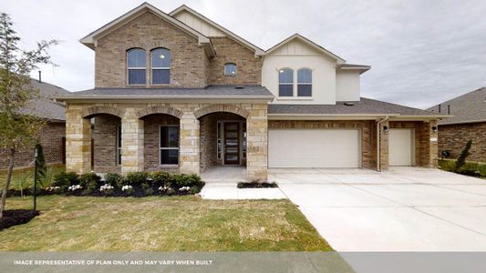 New construction Single-Family house 2309 Tumbleweed Hill Cove, Leander, TX 78641 The Homer- photo 0
