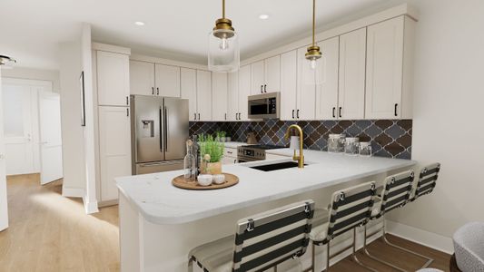 New construction Townhouse house Hudson 2, 4008 Laurel Hills Rd, Raleigh, NC 27612 - photo