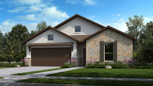 New construction Single-Family house 141 Golden Sage Avenue, Georgetown, TX 78628 Chambray- photo 0 0